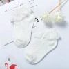 Wholesale baby cotton mesh socks cute baby socks candy color girl princess lace socks