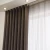Import Wholesale bulk modern polyester  woven linen blackout jacquard curtain from China