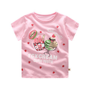 Wholesale Cheap Baby Boy T-shirt 100% Organic Cotton Baby Top Clothes Custom T Shirt Printing Baby T Shirt In Stock