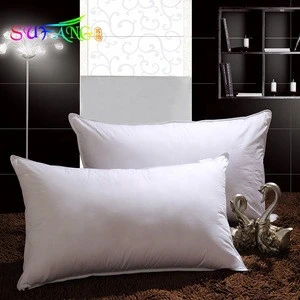 Wholesale cheap white polyester microfiber filling Hotel pillow hospital pillow