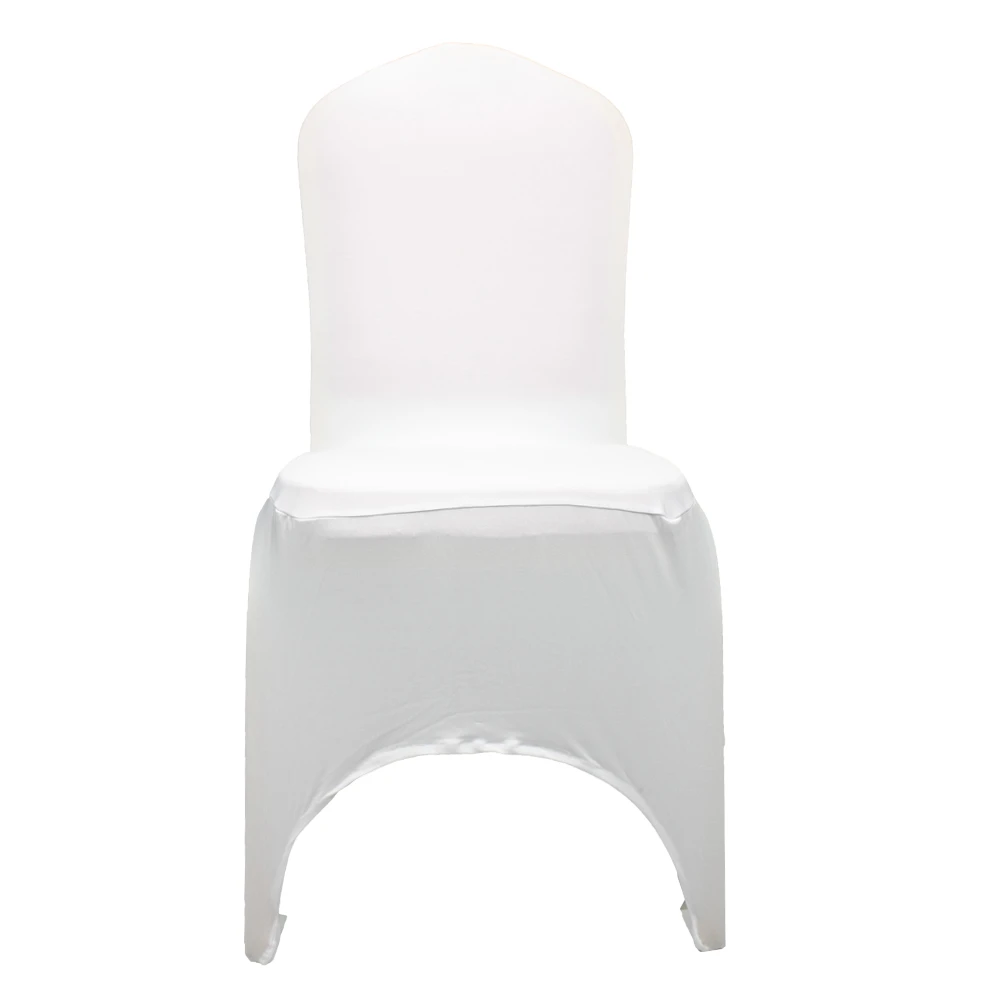 wholesale cheap white polyester wedding ruched chair covers spandex wedding decoration