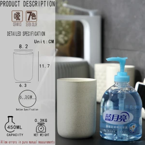 Wholesale custom bathroom ceramic mouthwash water cup