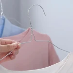 Wholesale Disposable Laundry Wire Hangers For Cloths Steel Hangers Iron Wire Coat Clothes Hangers White