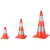 Import Wholesale Good Quality Orange Flowing Base PVC Plastic Traffic Cone for Safety from China