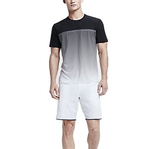 Wholesale high quality sportswear type men tennis wear kits, design your own tennis sport apparel