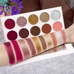 Wholesale long-lasting private label make up eye shining shadow palette