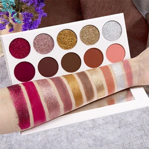 Wholesale long-lasting private label make up eye shining shadow palette