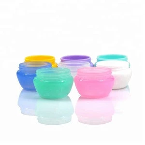 Wholesale makeup 5g 10g 20g 30g 50g jar plastic mushroom shape container sample face cream bottle plastic cosmetic jar
