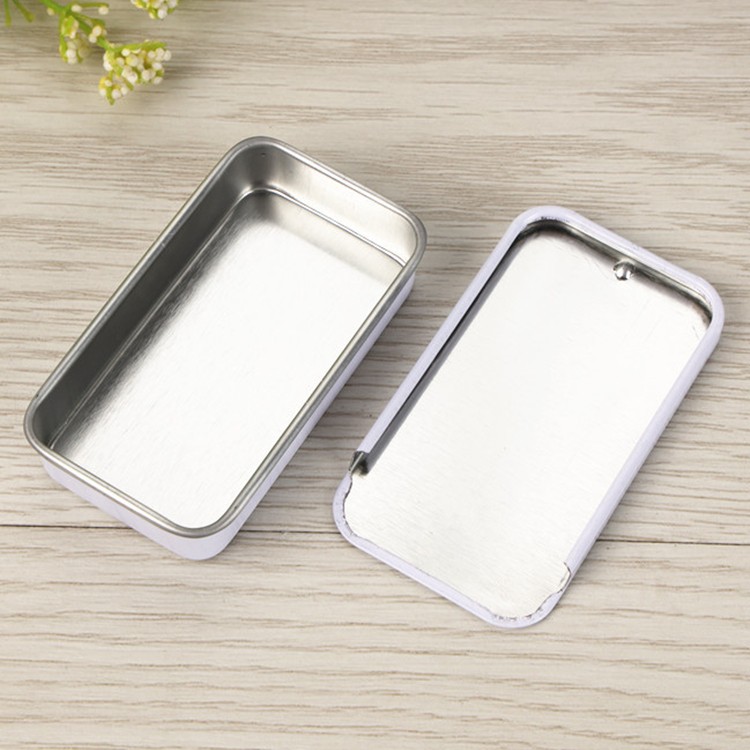 Wholesale Mini Silver 10G Candy/Mint/Pill/Solid Perfume Packaging Metal Sliding Tin