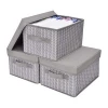 wholesale Modern bedroom Stackable With cover Multifunction Home use With handle custom household clothing storage box