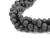 Import wholesale natural black 8mm matte lava jewelry stone bead from China