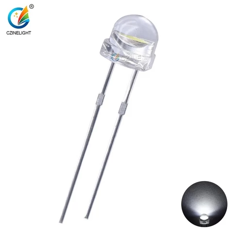 Wholesale Price Super Bright 4.8mm Led Straw Hat White Red Blue Green Yellow Round Large Cup 5mm Straw Hat Dip Led Diode