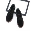 Wholesale Rubber Sole Mens Black Nubuck Suede Leather Sneakers Shoes US 13