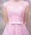 Import wholesale short navy lace peach pink woman fat wedding real sample bridesmaid dress from China