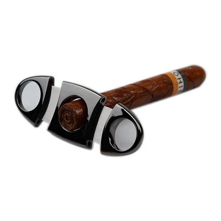 wholesale stainless steel v cut cohiba cigar cutter custom perfect scissors cutter cigar