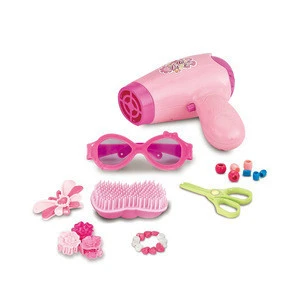 wholesale warm baby electric hair tools glasses baby doll accessories beauty set toys for baby with 2 color assorted