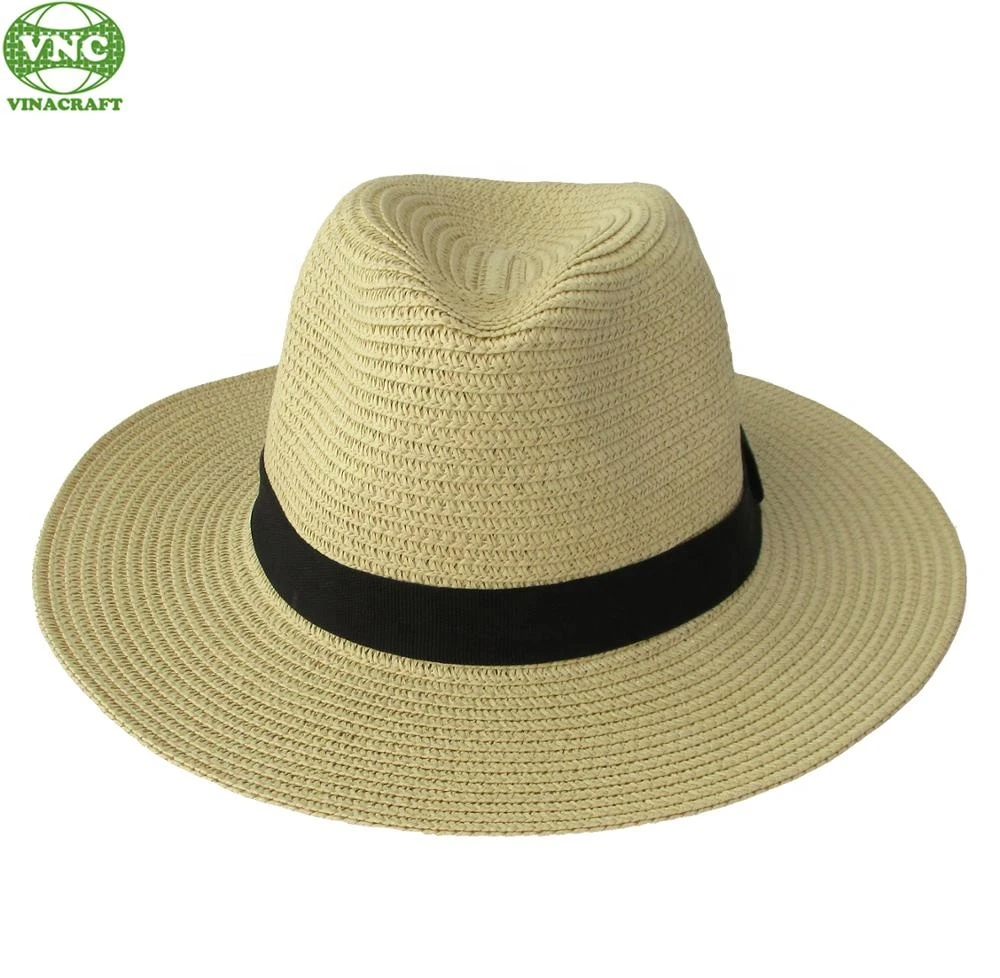 Wholesale women beach Paper straw women beach hat wide brim beach hat