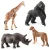 Wild Animal Model Toy Set for Kids PVC Wildlife Model Elephant Giraffe Crocodile Rhinoceros Zebra Lion