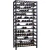 Import Wine Enthusiast Free Standing wine rack metal, Black Steel - Holds 126 Bottles from China