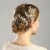 Import Womens Simulated Pearl Crystal handmade Bridal Bendable Filigree Hair Comb Wedding Hair Forks from China