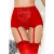 Import Womens vintage High WAIST Lace mesh Garter Belt sets suspender with G-string thong stockings teddy from China