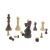 Import Wood Chess Game Set Luxury Gold Chess Set Titanium Decorative Chessboard Leather Style Packaging Camel Pcs Color Material Zinc from China