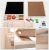Import Wooden 360 Degree Rotation Double-sided KXM-808 Magnetic Drawing Black White Writing Board with eraser chalk for Wood kids toys from China