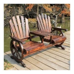 Wooden Adirondack Reclining wooden outdoor garden table and chairs beach chairs garden chairs