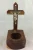 Import Wooden Cross Candle Stand Candle Stick Holder from India