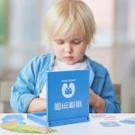 Wooden Mirror Jigsaw Puzzle Game Education Whole Brain Space Thinking Logical Puzzle Toy