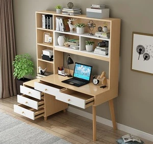 Wooden simple home office computer desk table with study table