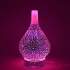 XBH-007 100ML 3D Firework Effect Vase Shape Essential Oil Ultrasonic Cool Mist Humidifier Aroma Oil Diffuser