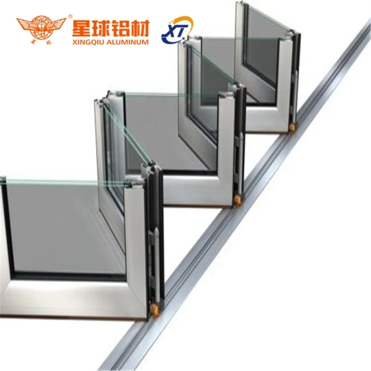 XingQiu foshan customized aluminum window extrusion profile aluminium sliding windows frame profile with electrophoresis finish