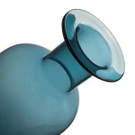 Xinmin hand blown large bottle shaped glass vase
