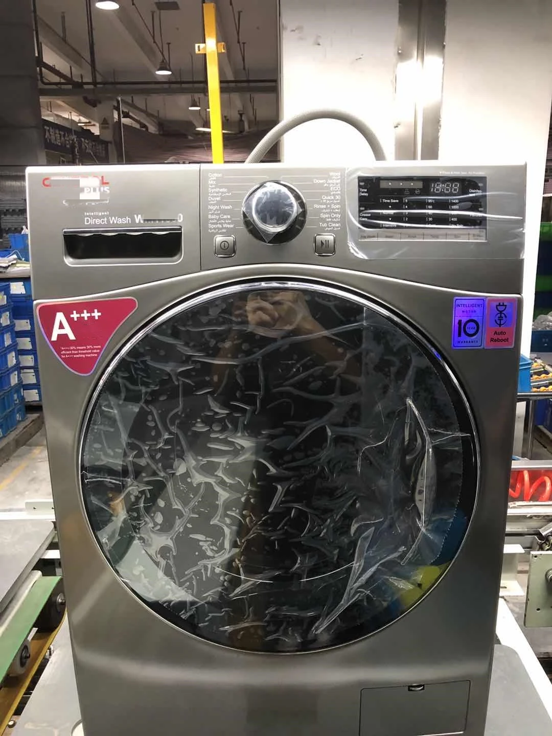 XQG90-Z514085 LG design wholesale 9KG silver DD moto Front Loading washing machine /fully automatic washing machine