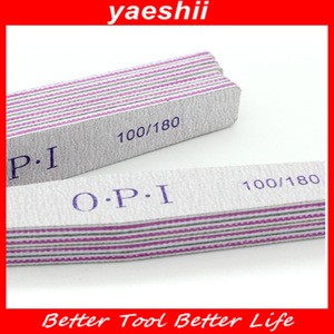 yaeshii custom printing zebra nail file 100/180 professional nail file