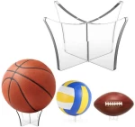 Yageli China factory custom transparent acrylic round pedestal rack gemstone baseball display stand holder