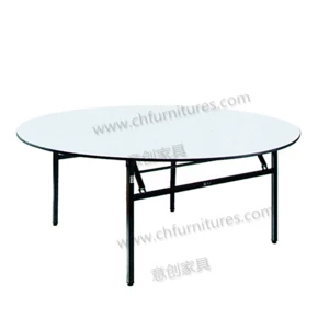 YC-T01P Round folding dining tables set for sale