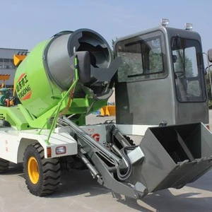 YG 2.0-2.8m3 self loading swing rotary discharge small concrete mixer truck