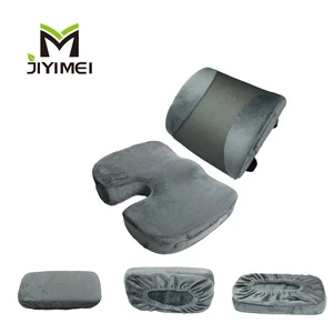 YM-C3003 shock absorbing office cooling car orthopedic memory foam lumbar support seat cushion for height