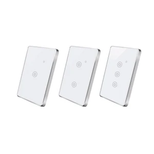 Zigbee  Remote  Wall Touch Switch without  N line  1/2/3 Gang Glass Panel light Switch with aluminum frame  smart home Uemon
