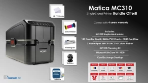 Bundle Offer Matica MC310 Single Sided Id Card Printer
