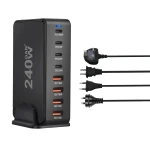 Multiple Output Desktop Charger with Total 240W Output Power