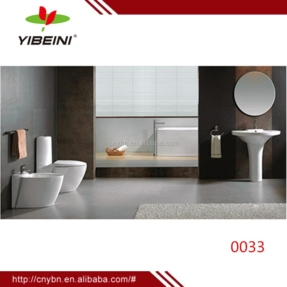 0033 Bathroom design sanitary ware WC toilet set manufacturer