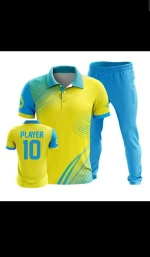 Custom sublimation Cricket team Uniform- polo Shirt & Trouser Kit