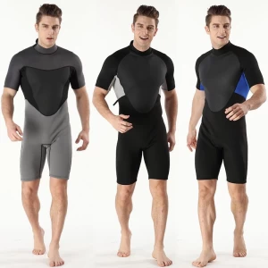 Salable shorty 3mm neoprene wetsuit breathable surfing spearfishing Scuba diving suit Custom Colored wet suit