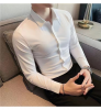 White Shirt China Factory High Quality Designers 100% Cotton White Full Sleeve Formal Dress Shirts for Men