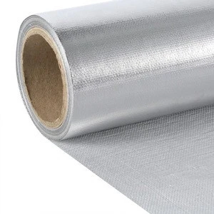 0.12mm aluminum foil glass cloth building material heat insulation material