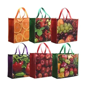 Large size customized screen white printing grocery non woven shopping tote bag