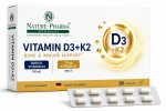 Vitamin D3 K2 Bone and Immune Support Supplement 30 Capsules